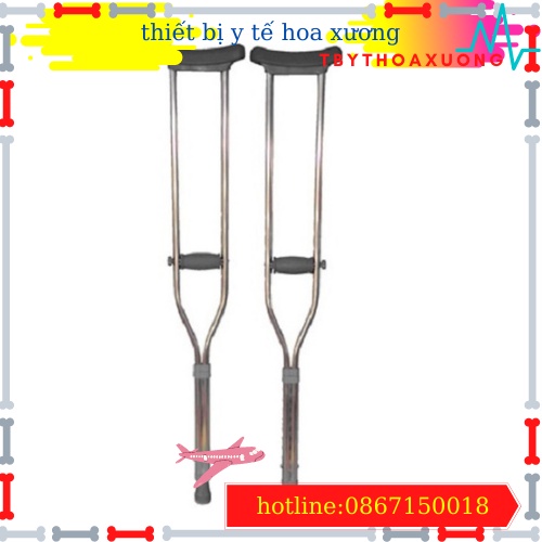Nạng Chống Nách Bằng Inox Việt Nam - 1 Chiếc