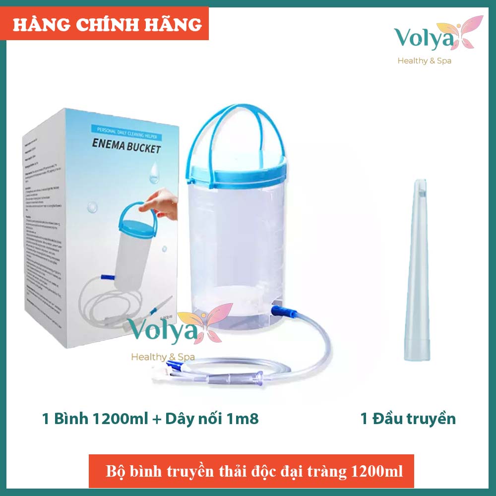 Bộ thải độc cafe gồm bình 1200ml + dây nối dài 1m8