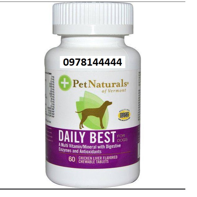 Vitamin Tổng Hợp DAILY BEST Cho Chó- HÀNG NHẬP CHÍNH HÃNG ĐẢM BẢO 100%