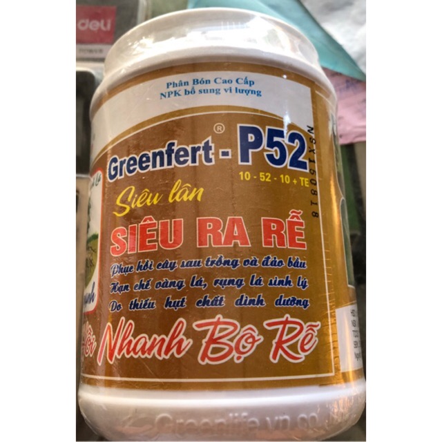 Phân bón lá siêu ra rễ P52 hũ lớn 500gr