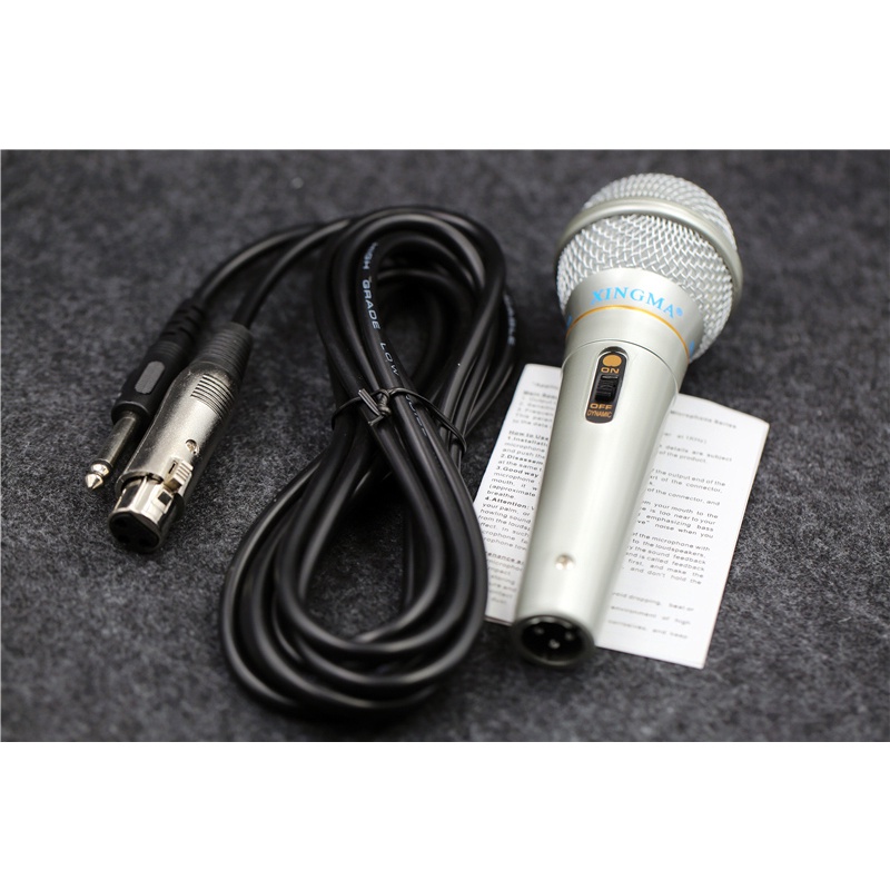 Mic Chống Hú, Chống Rè, Micro Karaoke XINGMA AK-319, Micro Chuyên Nghiệp Có Dây, Micro Hát Karaoke Phòng Thu