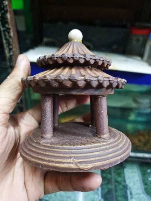 NHÀ NGHỈ TRANG TRÍ HỒ CÁ NON BỘ ĐƯỜNG KÍNH 10CM CAO 10CM