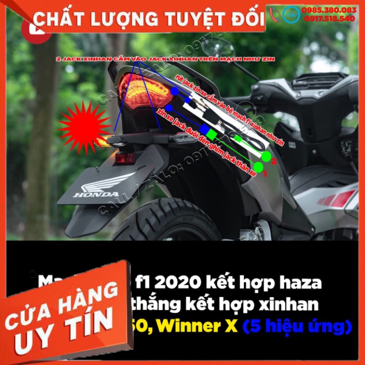 ✅ Mạch Stop f1 2020 kết hợp haza - xinhan Cho Exciter 150, Winner X  - xem clip ✅ Sản Phẩm Chuẩn Như Hình
