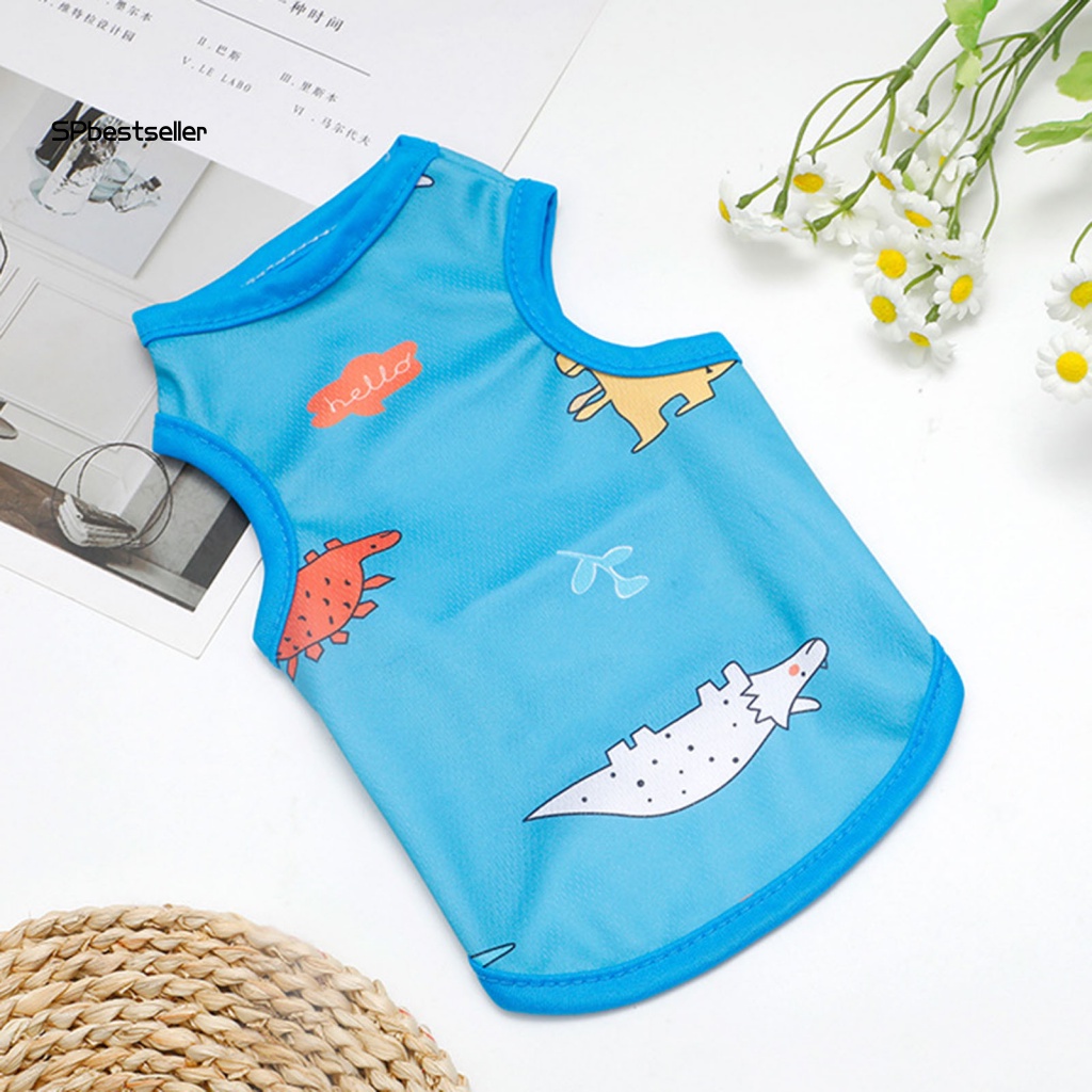 Áo Không Tay Thoải Mái Thiết Kế Đơn Giản Thời Trang Mùa Hè Cho Cún Cưng