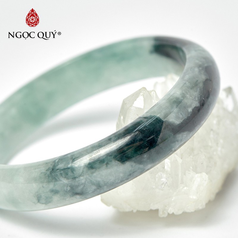 Vòng cẩm thạch liền khối jadeite jade Mệnh Hỏa , Mộc - Ngọc Quý