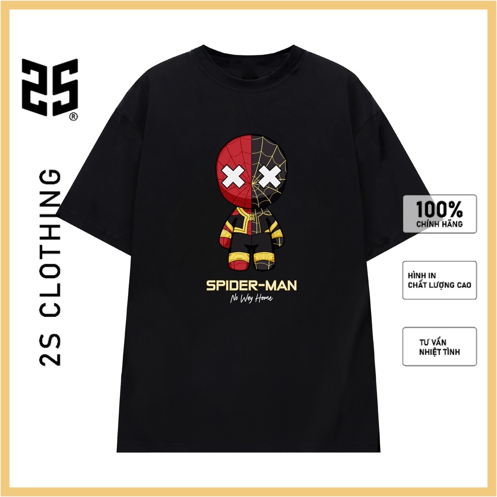 Áo Thun Unisex Nam Nữ Tay Lỡ In Hình "Spider Man: No Way Home" 2S Official, Áo Nam Form Rộng Giá Rẻ TV5082