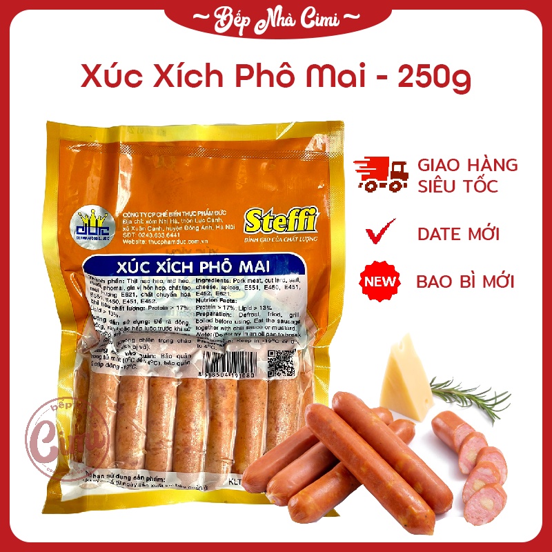 Xúc Xích Phô Mai Đức Steffi - Xúc Xích Phomai Steffi 250g - Bếp Nhà CIMI