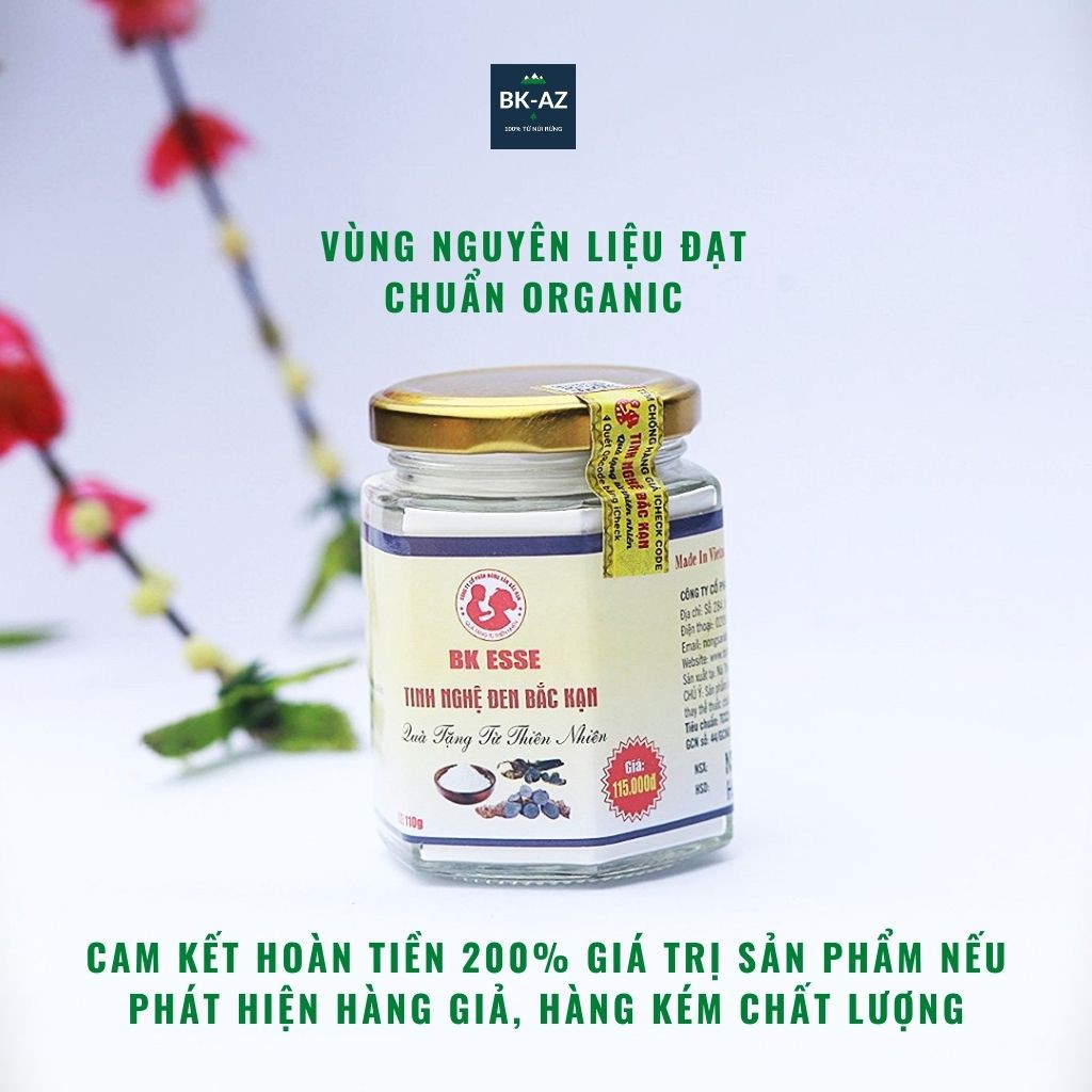 Tinh Bột Nghệ Đen Nguyên Chất, Tinh Bột Nghệ Đen 110G, Chữa Chứng Hành Kinh Không Thông, Ứ Kinh, Bế Kinh.