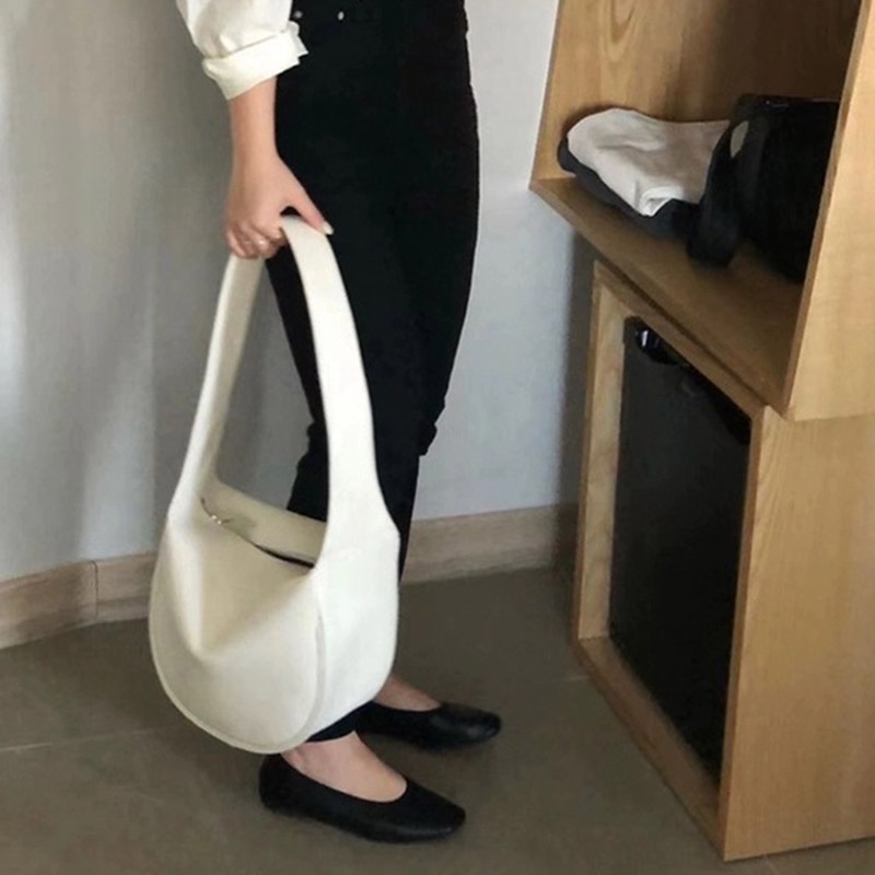 IELGY Túi Đeo Vai Da Mềm Cỡ Lớn Thiết Kế Đơn Giản Thời Trang Cho Nữ