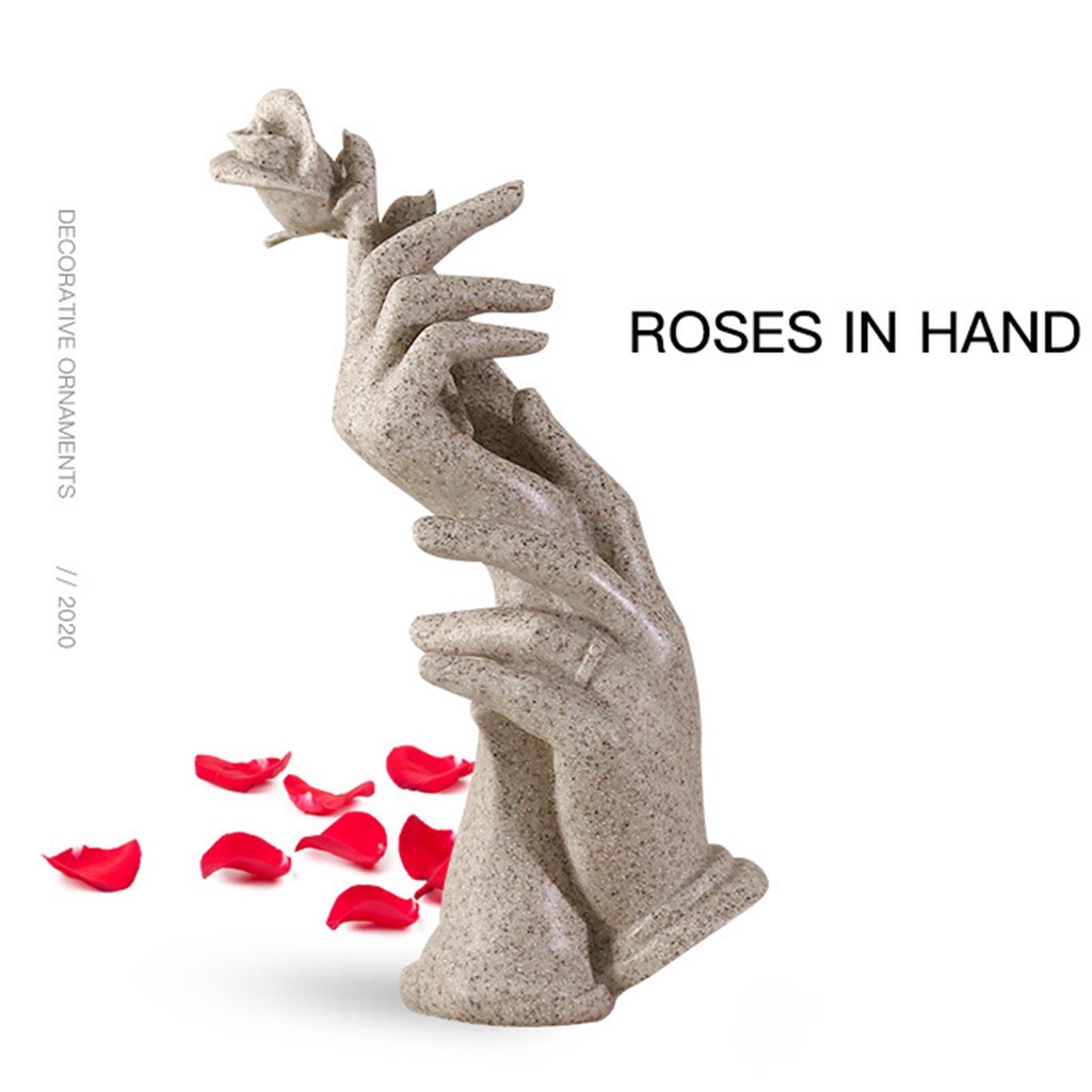 Bức tượng trang trí hình bàn tay bằng nhựa resin phong cách sáng tạo thích hợp trang trí nhà cửa