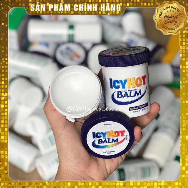 [HANG_MI_NHAP_KHAU] DẦU XOA BÓP GIẢM ĐAU NHỨC ICY HOT BALM PAIN RELIEVING EXTRA STRENGTH 99.2G [CHINH_HANG]