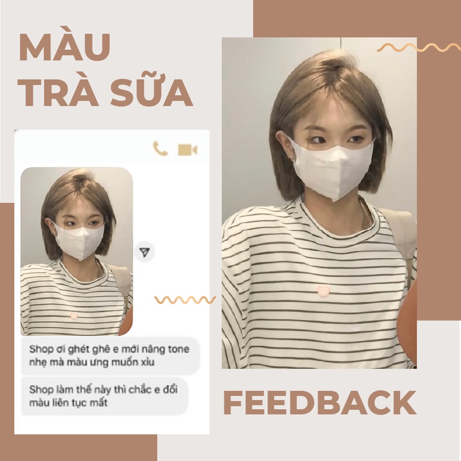 Dầu gội nhuộm tóc màu Trà Sữa Nagi CREAM-COLORED 05 chiết xuất từ thiên nhiên 400ml