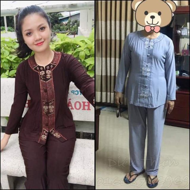 Đồ lam đi chùa- thun lắc sen