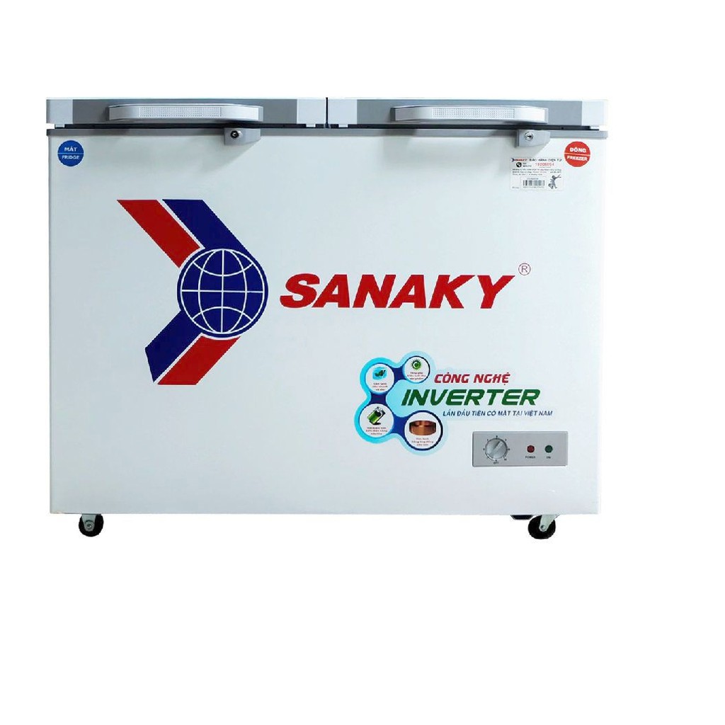 VH-3699W4K --- TỦ ĐÔNG MÁT SANAKY VH-3699W4K 2 NGĂN, 2 CỬA 1 MÁT, 1 ĐÔNG