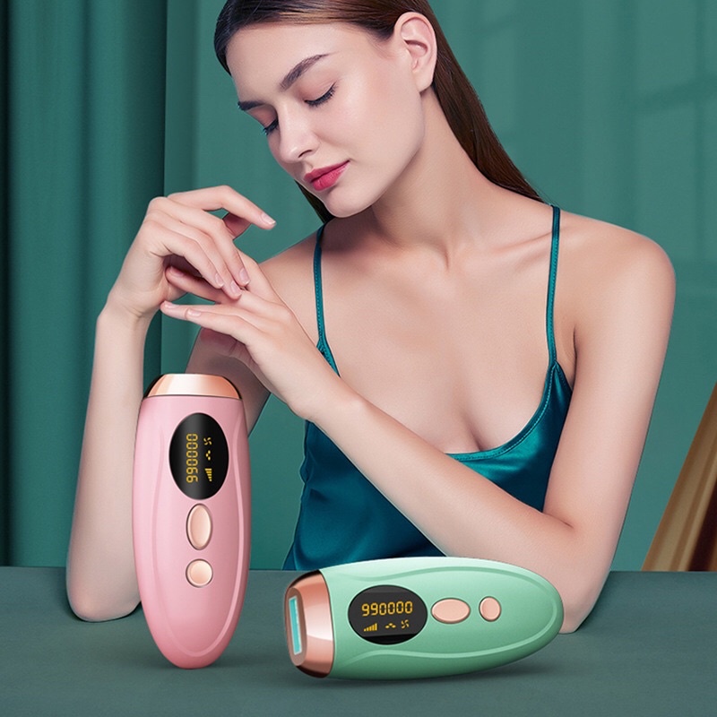 [Mã 154FMCGSALE giảm 8% đơn 500K] (Tặng kèm kính + Dao cạo) Máy Triệt Lông Cầm Tay IPL Siêu Khoẻ Với 999000 Sung