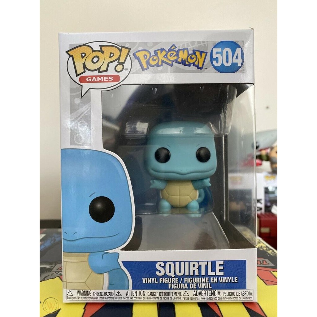 Chính Hãng Mô Hình Funko Pop PokeMon Squirtle 504 - Tặng Hộp Protector