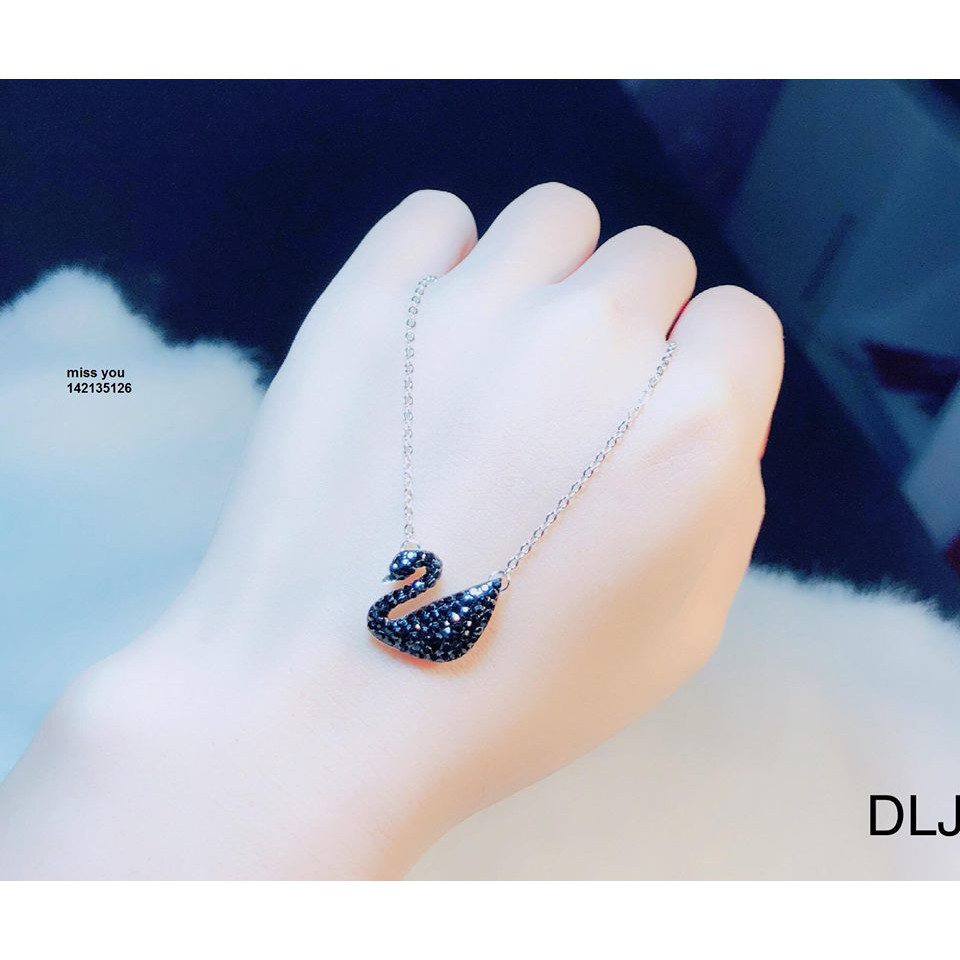 Dây chuyền bạc thiên nga đen