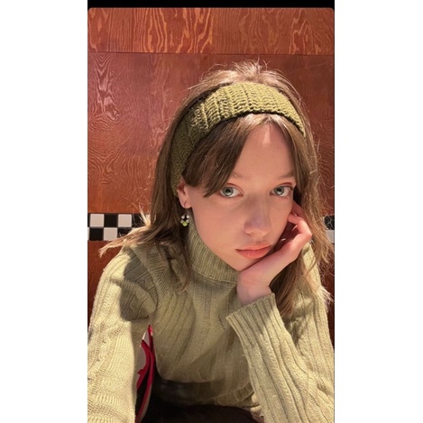 Băng đô cài tóc len handmade - Crochet headband Madebybeem