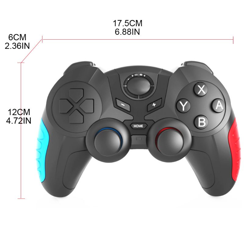 HSV Wireless Bluetooth-compatible Game Remote Controller Joystick 6-axis Gyroscope Game Console Gamepad for Switch Pro for