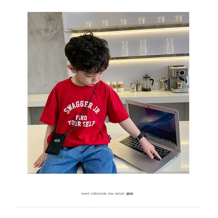 Áo thun tay lỡ unisex hàn quốc SWAGGER JR cho bé ,Samyy_vn