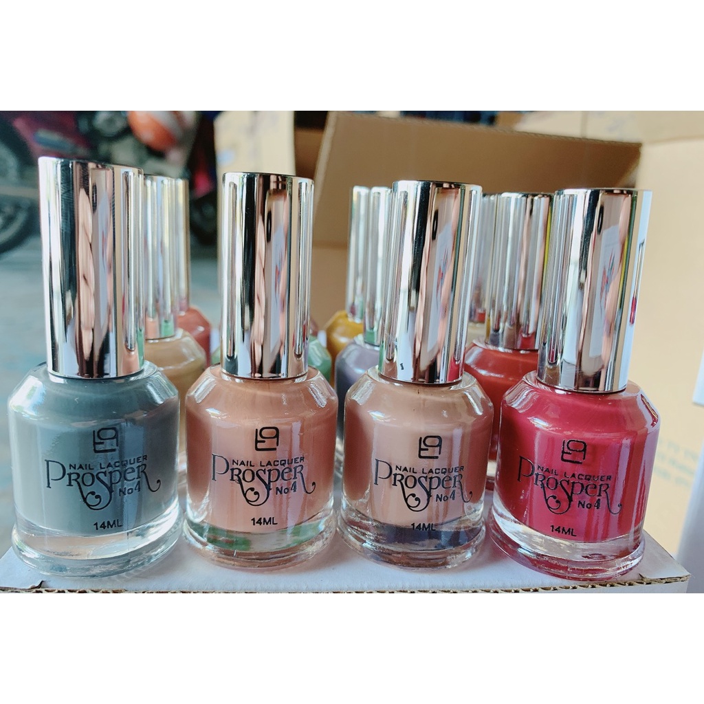 Set 12 chai No4 14ml ( tone nude + sữa )