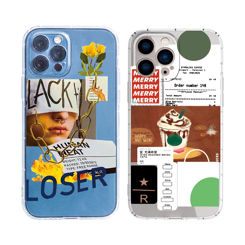 Ốp lưng iphone Ốp lưng iphoneỐp Điện Thoại Trong Suốt Chống Sốc Hình Cây Kem Cho iPhone 12 11 pro max 13Pro Xs Xr 8 7 6s 6Plus Se 2020