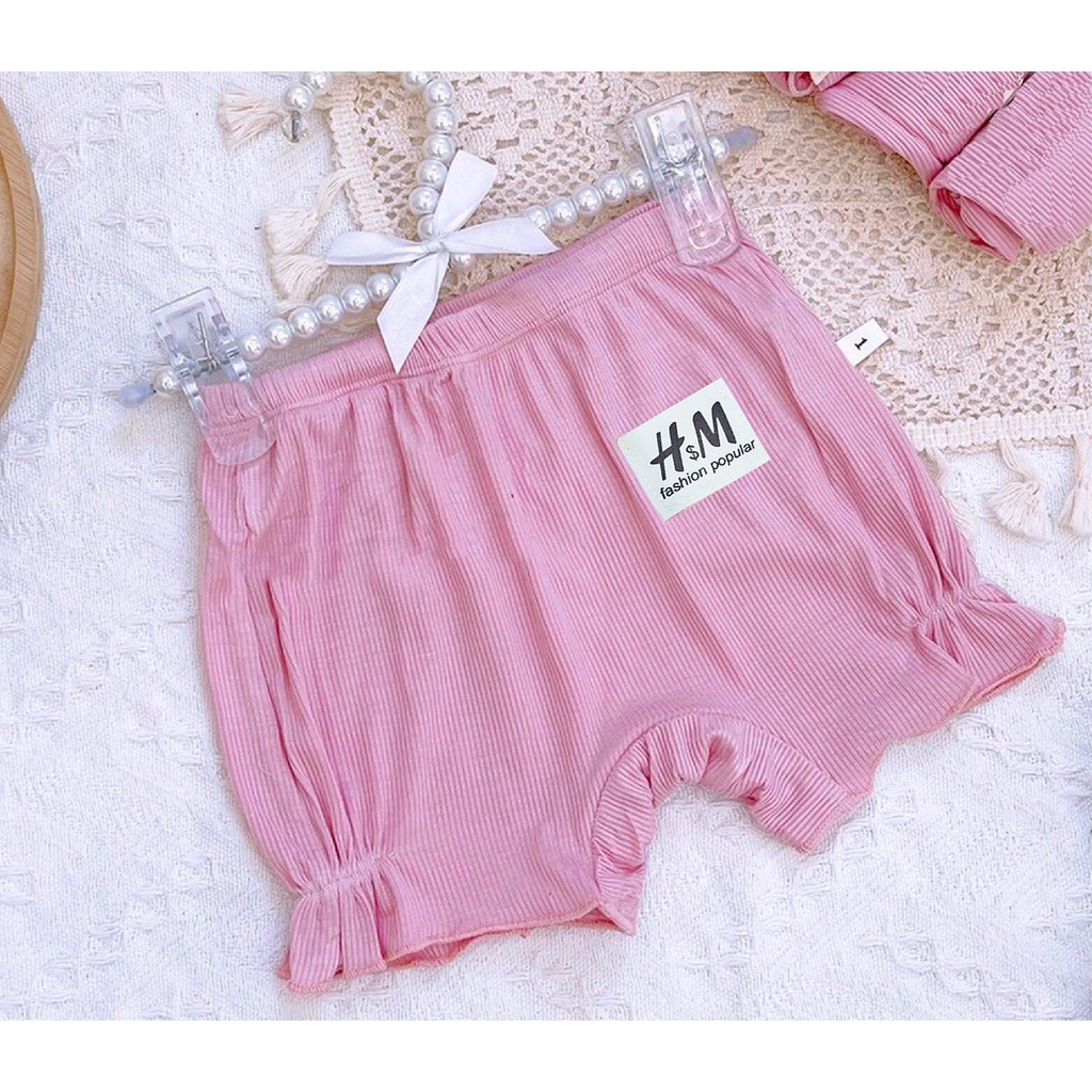 Quần thun lạnh chất thun tăm lạnh mềm mịn mùa hè xinh xắn nhiều màu cho bé gái 6-16kg