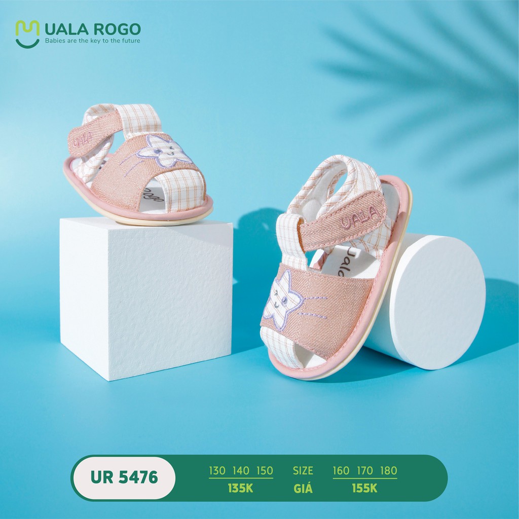 [UALA ROGO SALES] Dép quai hậu sandal tập đi mềm, êm chân đế cao su non chống trượt họa tiết cực xinh cho bé trai bé gái