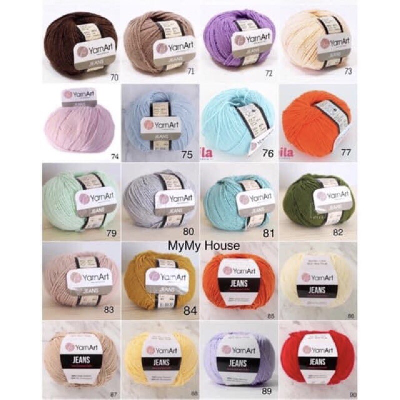 LEN JEANS bảng màu 1