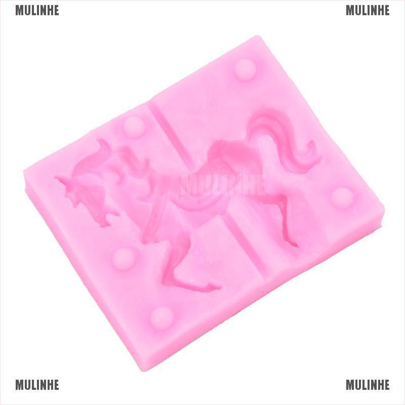 Khuôn 3D hình ngựa kị binh dễ thương đáng yêu dùng để trang trí bánh tiện dụng