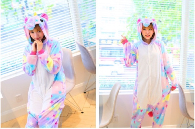 Bộ Đồ Thú Unicorn Star ❤️ FREESHIP ❤️ Bộ đồ thú Unicorn Sao Người lớn - Hàng Cao Cấp