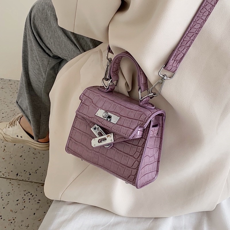 Thời trang trẻ Túi Hm mini da rắn hàng qc (Giá Sỉ) ibx chọn màu (video thật shop quay)