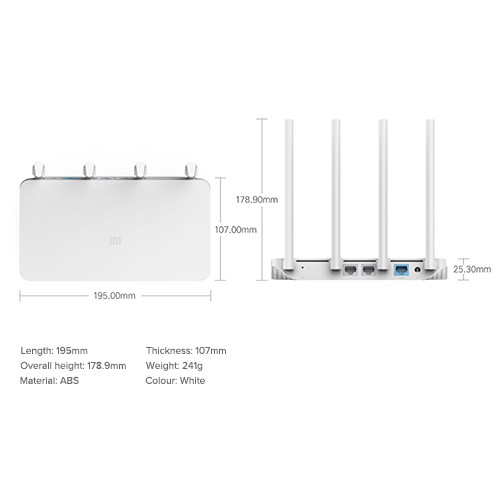 Bộ Phát WiFi Xiaomi Mi Router 3C 300Mbps (Hàng chính hãng bản quốc tế tiếng Anh)