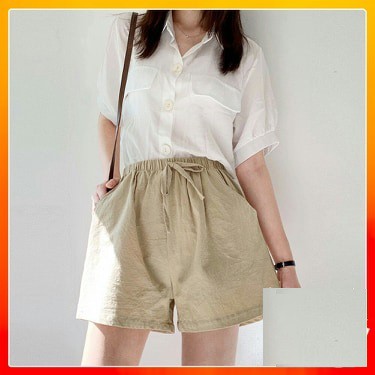 QUẦN SHORT Nữ Chất vải Đũi, Đẹp Mát, Thời Trang, Có Bigsize 86KG