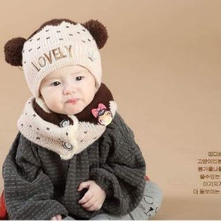SET KHĂN MŨ LEN LOVELY