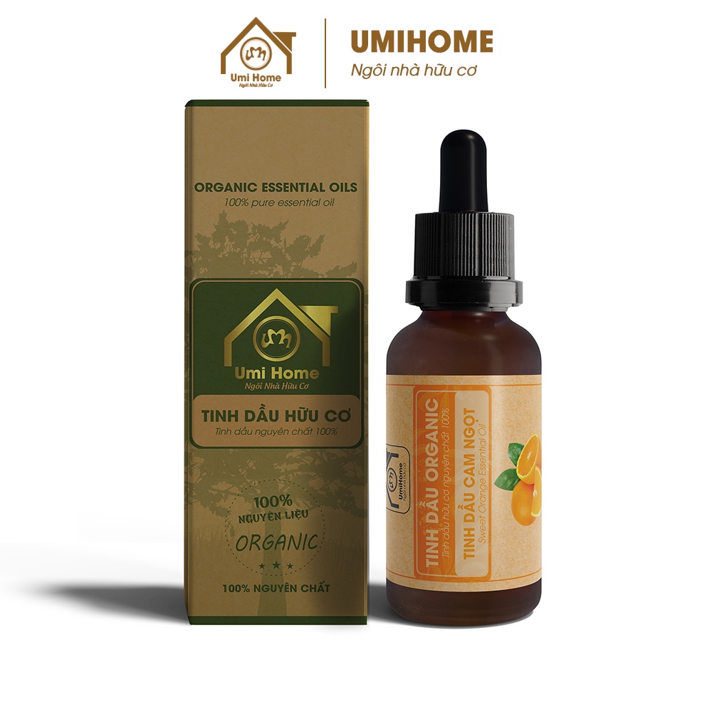 Tinh dầu Cam Ngọt hữu cơ UMIHOME nguyên chất 10ml