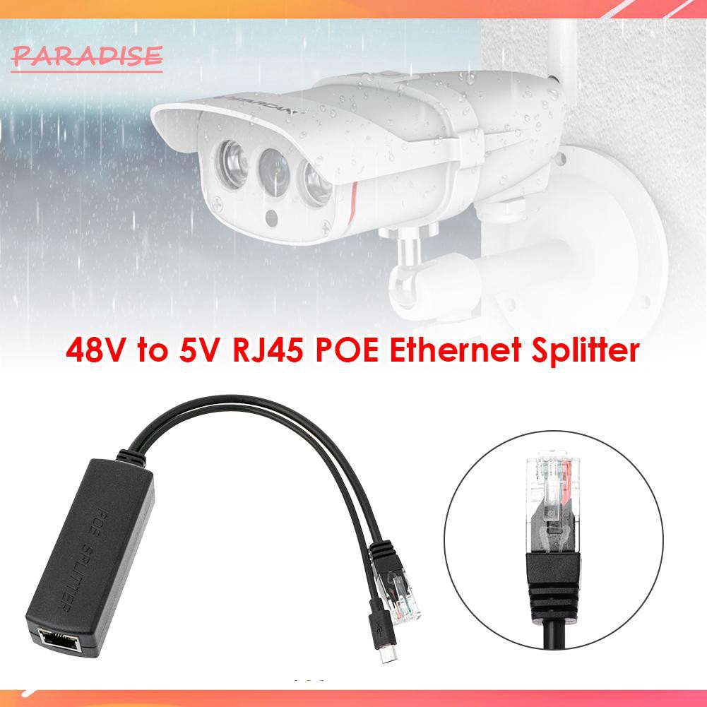 Bộ Chia Cổng Mạng Ethernet Từ 48v Sang 5v Micro Usb 2.5kv Rj45 | BigBuy360 - bigbuy360.vn