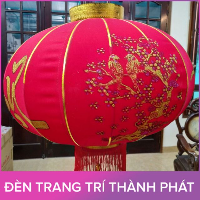 ĐÈN LỒNG NHUNG LOẠI ĐẸP TREO TẾT