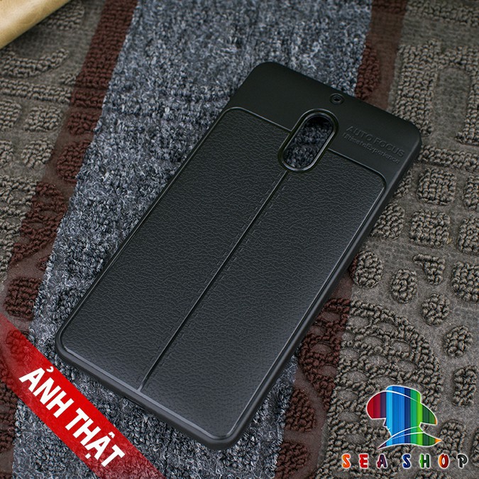Ốp lưng Nokia 6 vân da loại A - Nhựa dẻo