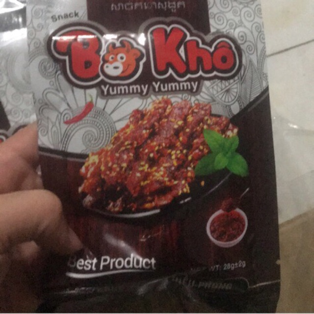 1 gói bò khô cay ngon