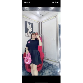 đầm babydoll gấu dâu bigsize