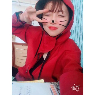 Khoác gió jacket Wet- Đỏ Đô- [Nữ -Cực Hot]