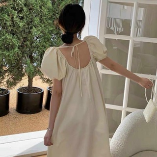 ĐẦM CỔ U TAY PHỒNG (KÈM VIDEO HÌNH THẬT)