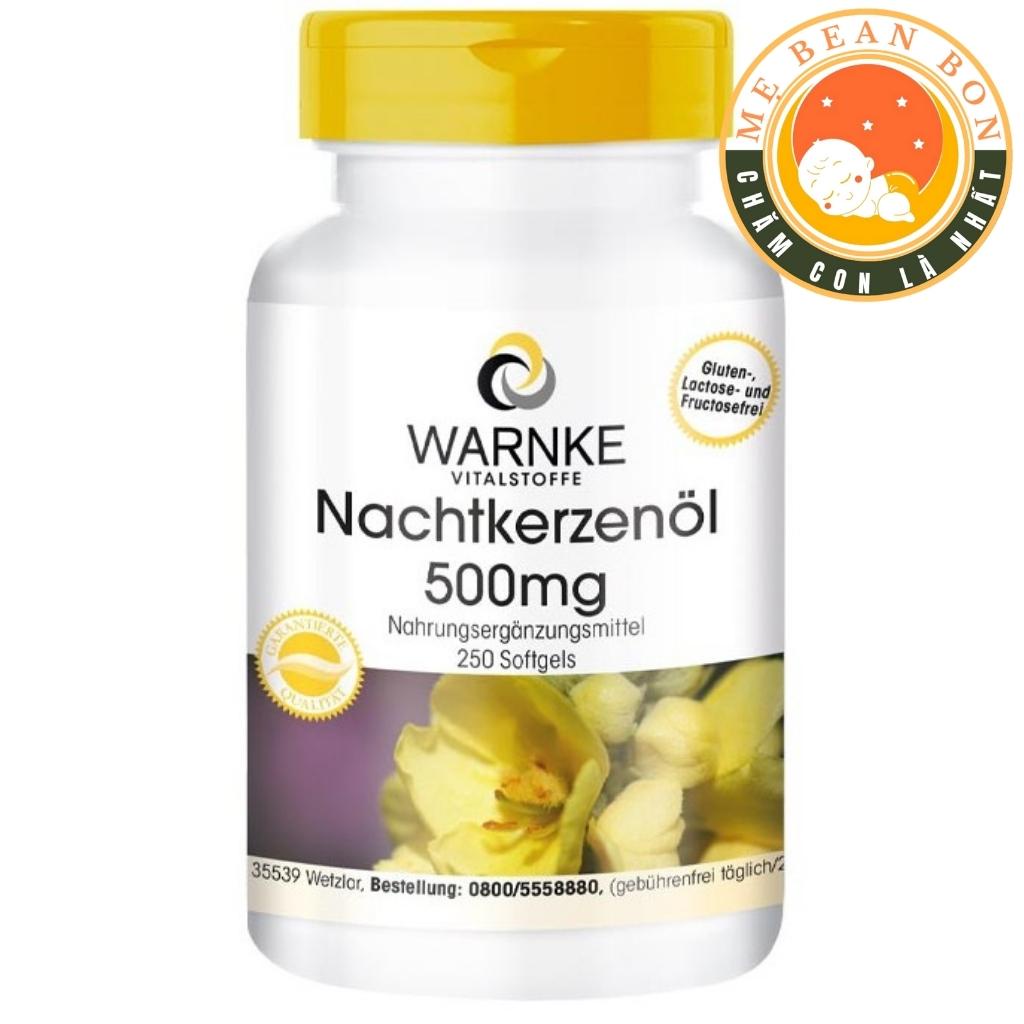 Tinh Dầu Hoa Anh Thảo Đức 100 và 250 viên giúp cân bằng nội tiết tố nữ Warnke Nachtkerzenol 500mg - mẹ bean bon