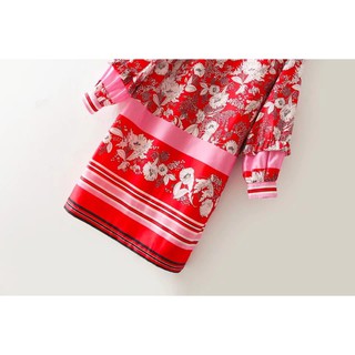 Đầm Zara suông họa tiết boho retro (ảnh thật)