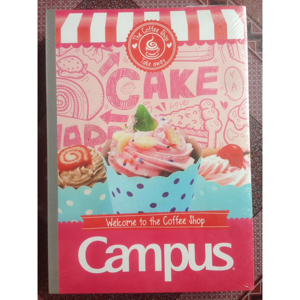 [Mã BMINCU50 giảm 50K đơn 250K] Vở Campus kẻ ngang có chấm COFFEE SHOP 80 trang