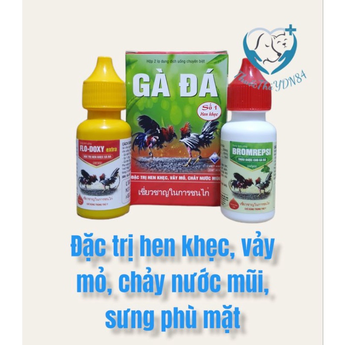 Bộ đôi Gà đá khò khè sổ mũi 2 lọ 10ml