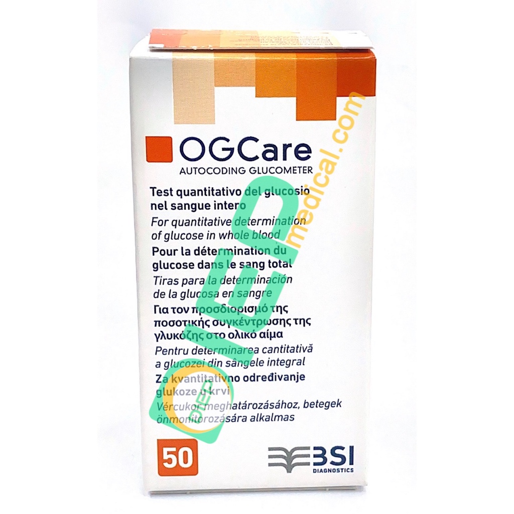 ✅ OGCare 25 QUE hoặc 50 QUE - Que thử đường huyết dùng cho máy OGCare