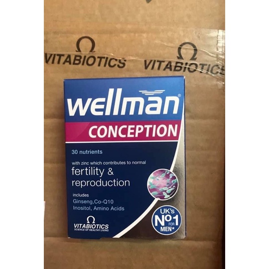 Viên uống Wellman Conception cho nam hộp 30 viên