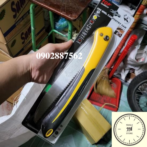 Cưa Kiểng 250mm Cán Xếp Gọn (Đen Vàng) Top - TH-250B-9T chính hãng